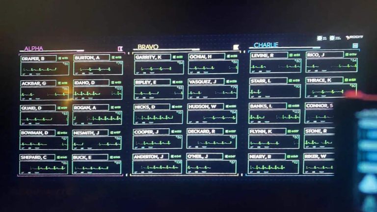In the final episode of the Science-Fiction series The Expanse, there was an easter egg for science-fiction lovers. During the Second Battle of Medina station (previously the LDSS Nauvoo, later known as OPAS Behemoth), there was a screen on the deck of Rocinante showing the names of attacking soldiers. These names were taken from various science-fiction movies/TV shows.