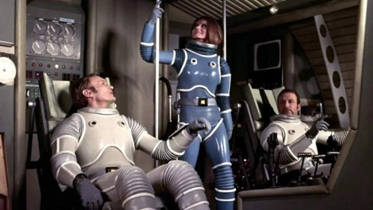 The year 2021 in science fiction: Moon Zero Two is a British science fiction film from 1969 directed by Roy Ward Baker and produced by Hammer Films.