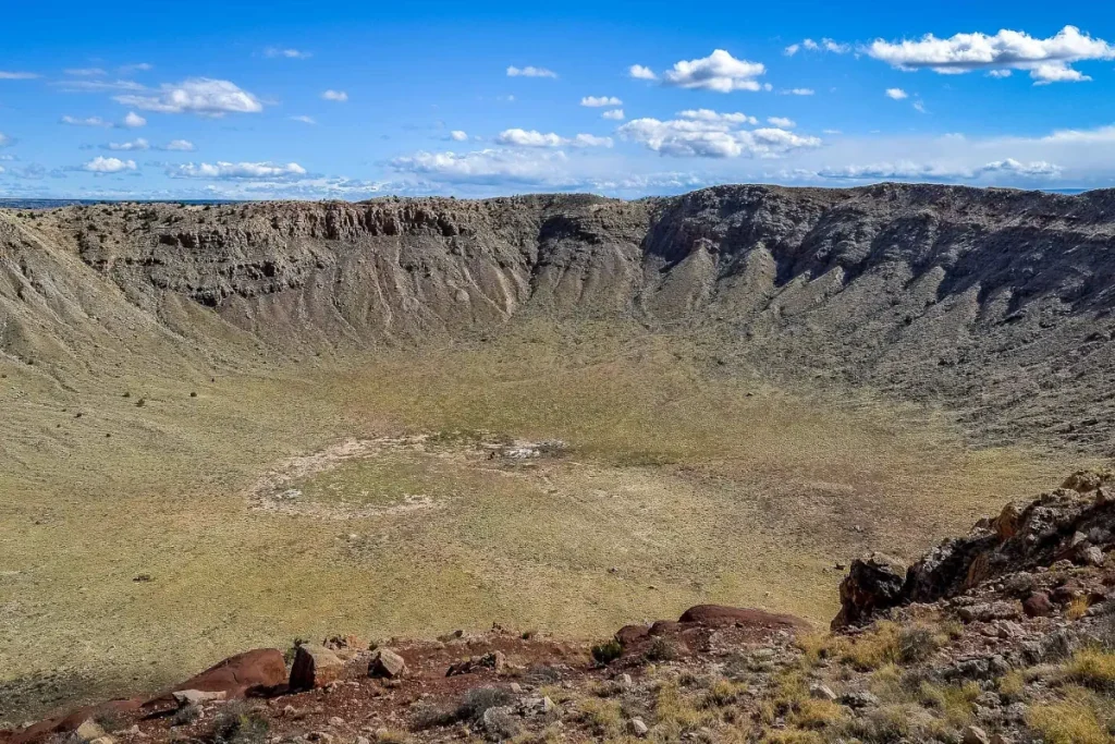 Barringer crater, created by a nickel-iron meteorite
