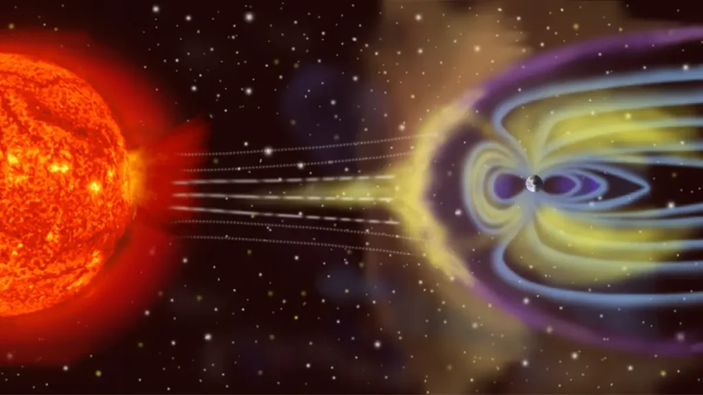 Artist rendition of Earth magnetosphere