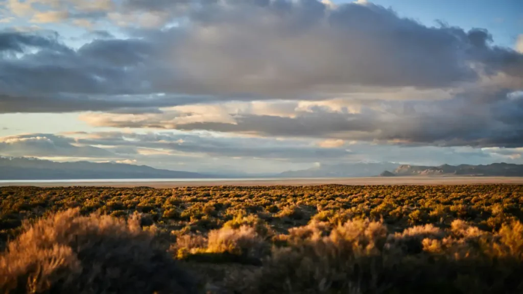 Claudy sky and landscape