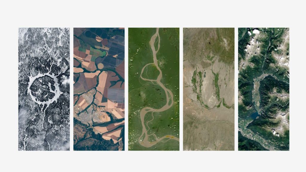 On the Your Name in Landsat website, my name, Özgür, creates an image like this.