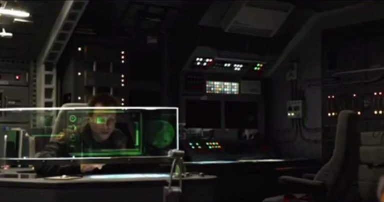 The year 2026 in science fiction: A screenshot from the 2013 film Stranded.